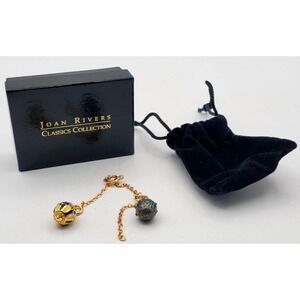 JOAN RIVERS CLASSIC COLLECTION ENAMEL EGG CHARMS W/ EXTENDERS 2‎ Enamel Eggs